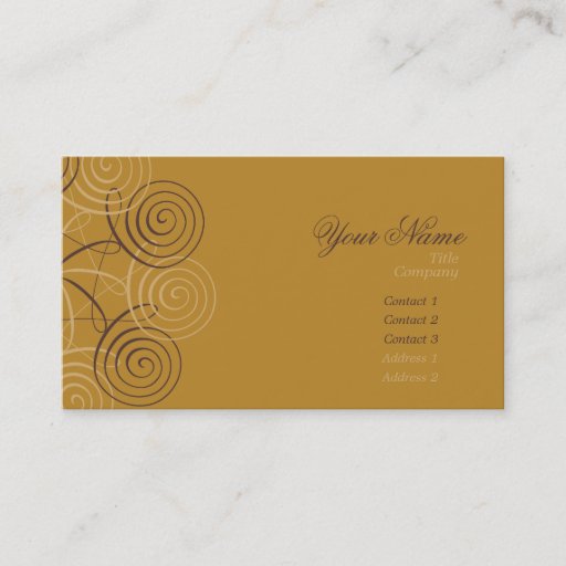 Customizable Script &amp; Calligraphy Business Cards