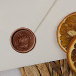 Script Calligraphy Name & Botanical Pine Custom Wax Seal Sticker<br><div class="desc">Botanical wax seal stickers with your family name in elegant script calligraphy. Curved around the bottom of the stickers, there is a delicate sprig of pine. Save yourself the time and guesswork of working with wax by opting for peel-and-stick wax seal stickers instead. Order a set of customized wax seal...</div>