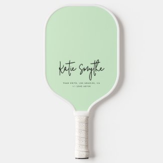 Script Calligraphy Name Minimalist Chic Sage Green
