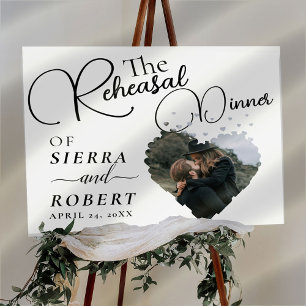 Script Calligraphy Rehearsal Dinner Welcome Sign