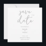 Script Calligraphy Wedding Modern Save the Date<br><div class="desc">You can easily change the fonts and colors. You can also add your logo and the background image as you like.</div>