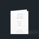 Script Calligraphy Wedding Modern Save the Date Announcement<br><div class="desc">You can easily change the fonts and colors. You can also add your logo and the background image as you like.</div>