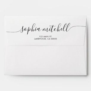 Script Calligraphy White Envelope