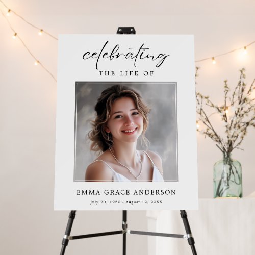 Script Celebration of life Memorial Funeral Photo