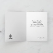 Script Christmas Tree Custom Greeting Card | Zazzle