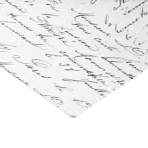 Script Collage Tissue Paper | Zazzle
