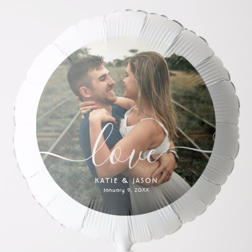 Script Congrats Wedding Photo Balloon