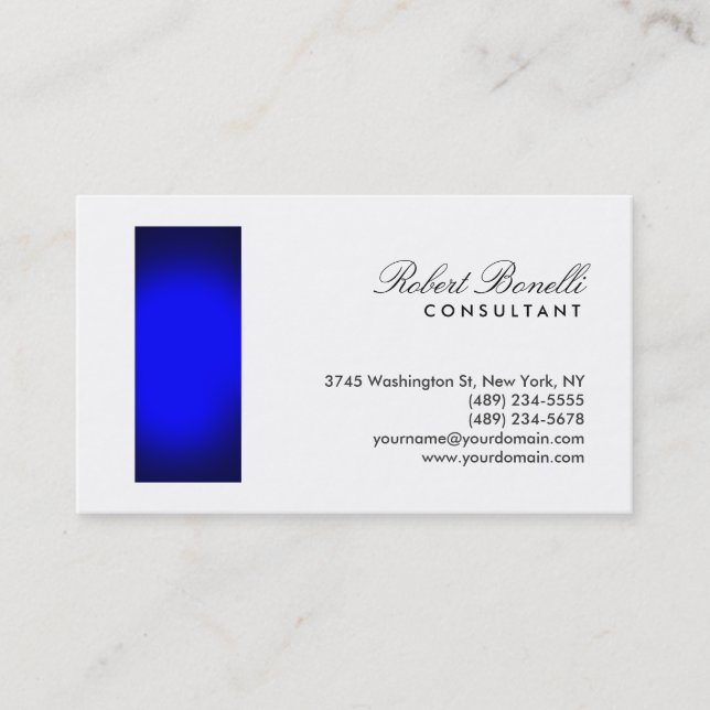 Script Consultant Professional Business Card (Front)