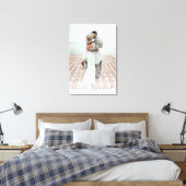 Script Couple Photo Remember This Moment Wedding  Canvas Print (Insitu(Bedroom))