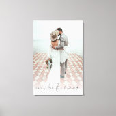Script Couple Photo Remember This Moment Wedding  Canvas Print (Front)