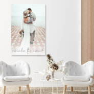 Script Couple Photo Remember This Moment Wedding  Canvas Print at Zazzle