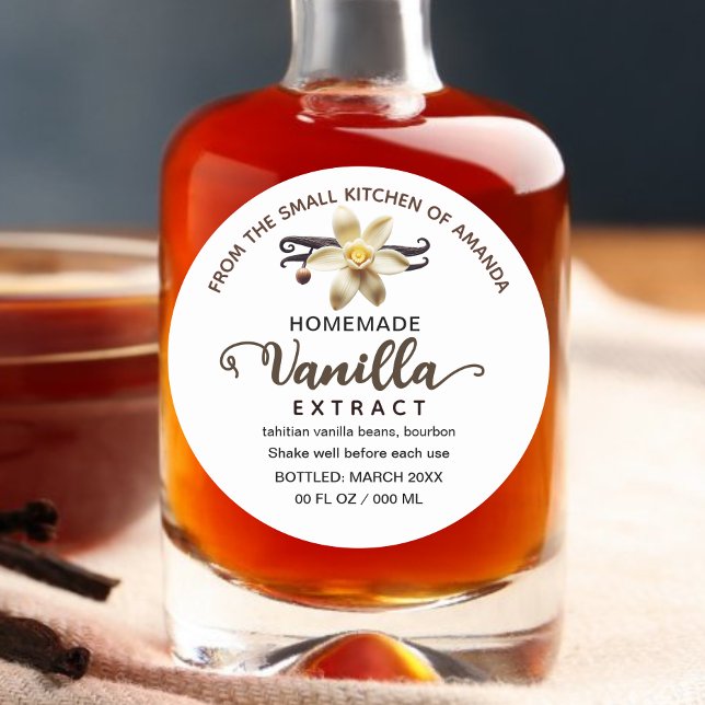Script Custom Homemade Vanilla Extract Label (Creator Uploaded)