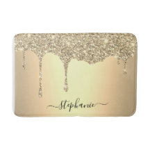 Script Custom Name Gold Glitter Drips Luxury 