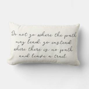 Script Custom Quote Lumbar Pillow
