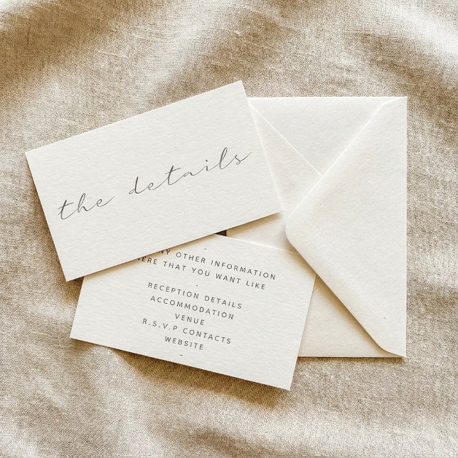 Script effect, the details white background enclosure card (Script effect, the details white background enclosure card.)