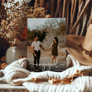 Script Engaged Photo Engagement Party Announcement