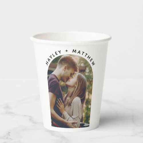 Script Engagement Photo Better Together Custom Paper Cups