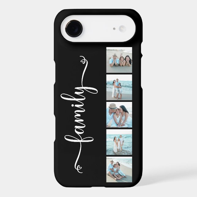 Script Family Photo Black Case-Mate iPhone Case (Back)