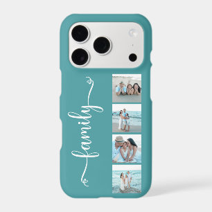 Script Family Photo Teal iPhone 17 Pro Case