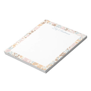 Script Floral Notepad