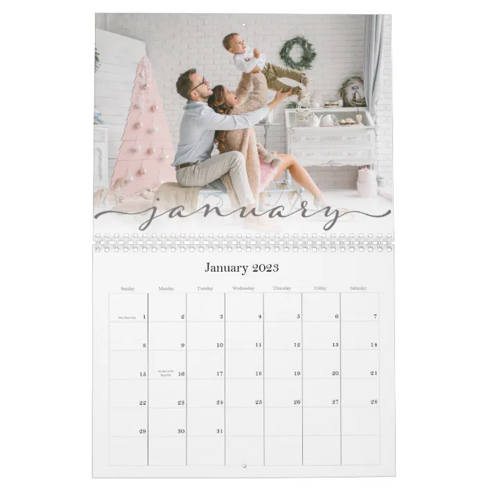 script font 2022 photo calendar zazzle com