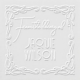Script Font From Library Of Custom Embosser