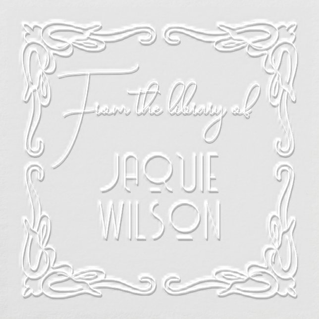 Script Font From Library Of Custom Embosser (Design)