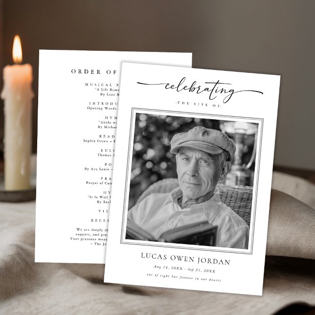 Script Funeral Memorial Order of Service Cheap Program (Creator Uploaded)