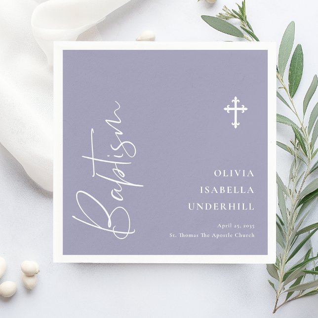 Script Girls Baptism  Napkins (Creator Uploaded)