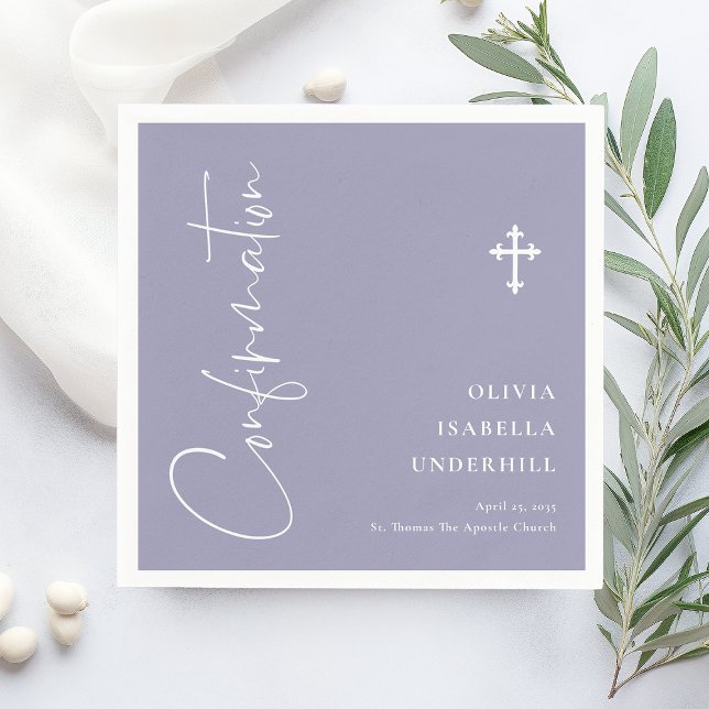 Script Girls Confirmation  Napkins (Creator Uploaded)