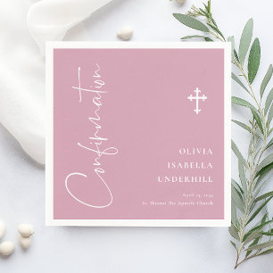 Script Girls Confirmation  Napkins