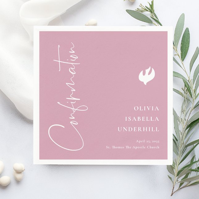 Script Girls Confirmation  Napkins (Creator Uploaded)