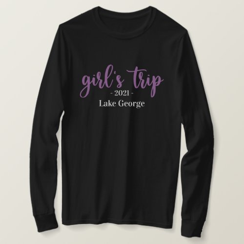 Script Girls Trip Location and Year T_Shirt
