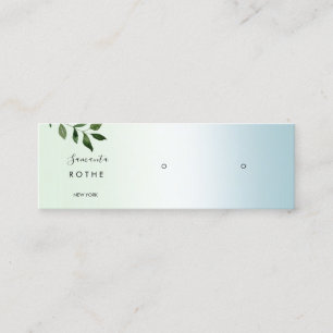 Script Gradient Stud Earring Mini Mini Business Ca Card