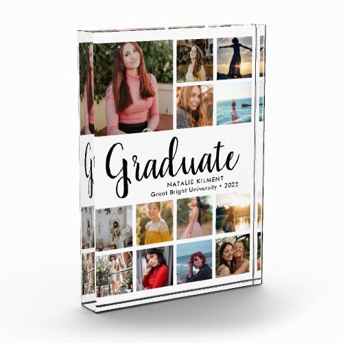 Script Graduate Collage Graduation Photo Block