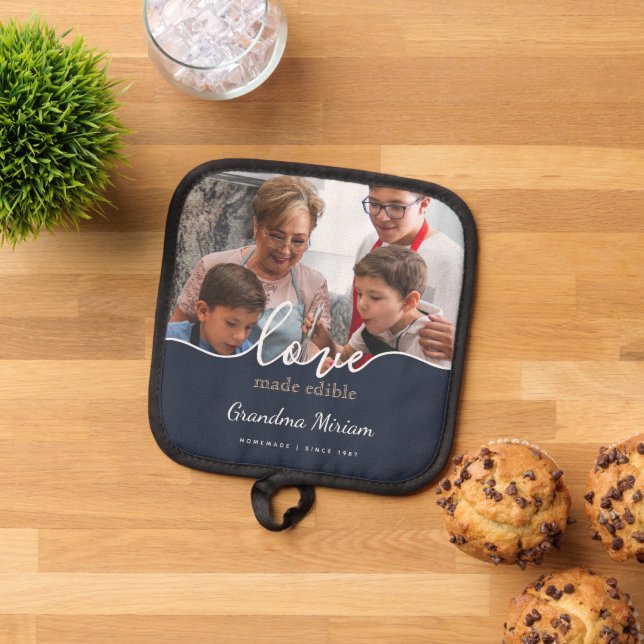 Script Grandma Love Photo  Pot Holder (Top Down)