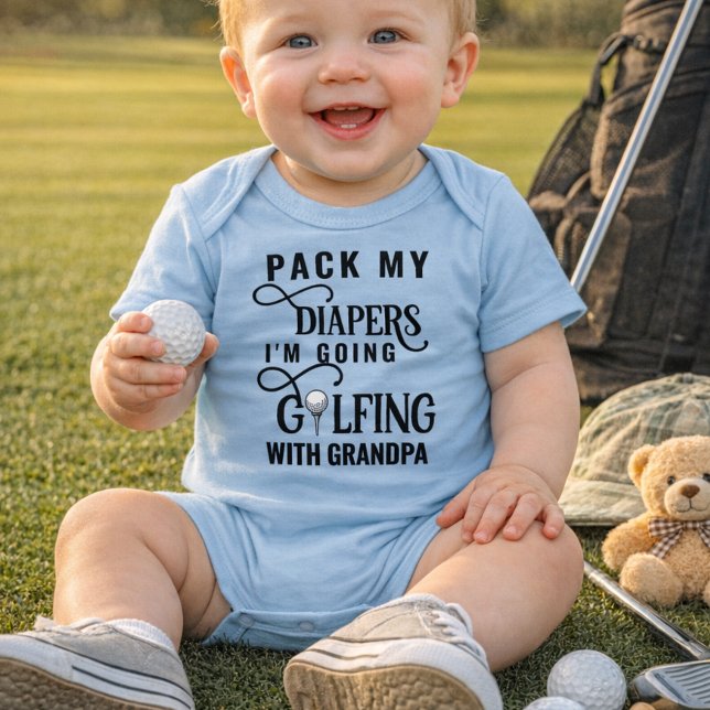 Script Grandpa's Golfing Buddy Baby Bodysuit (Creator Uploaded)