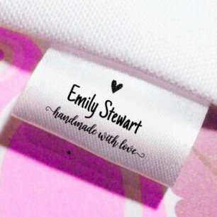 Script handmade with love custom ribbons