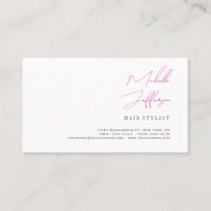 Script Handwriting Trendy Business Profile Card