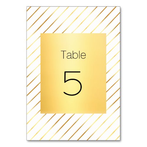 Script Handwritten Gold Elegant Template Modern Table Number
