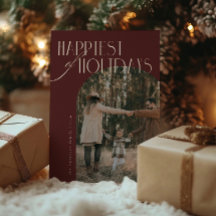 Script Happiest of Holidays Arch Photo