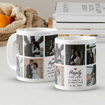 Script Happily Ever After Pink Heart Photo Collage Coffee Mug<br><div class="desc">Sip your morning coffee with a smile using the "Script Happily Ever After Pink Heart Photo Collage Coffee Mug" from Zazzle! Featuring the elegant script 'Happily Ever After' with a charming hot pink heart and personalized names of the bride and groom and wedding date, this mug is a heartfelt keepsake....</div>