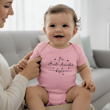 Script heart Custom Auntie's Bestie Baby Bodysuit