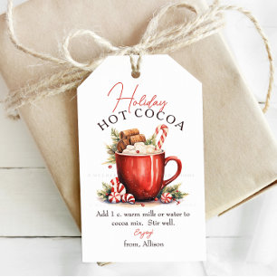 Script Holiday Cocoa Gift Tags