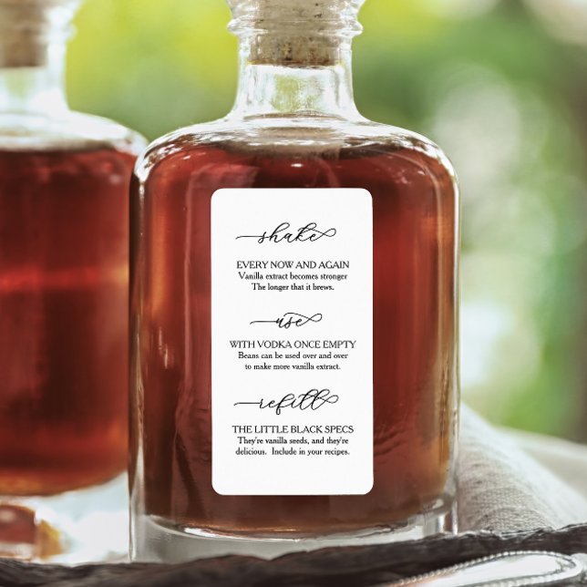 Script Homemade Vanilla Extract Instructions Label (Creator Uploaded)