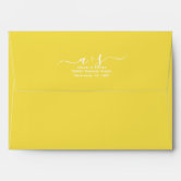 Yellow Wedding Envelope