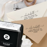 Script Last Name Modern Minimalist  Return Address Self-inking Stamp<br><div class="desc">Script Last Name Modern Minimalist Return Address self-inking stamp.</div>