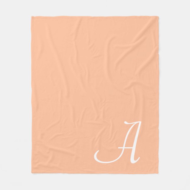 Script Letter Fleece Blanket (Front)