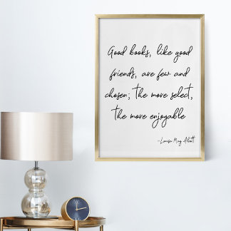 Script Lettering Friendship Quote Art Poster