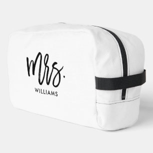 Script Lettering "Mrs Last Name" Dopp Kit
